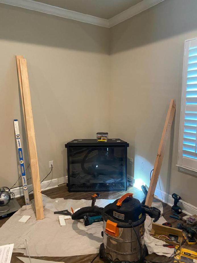 Fireplace installation in Marietta Georgia